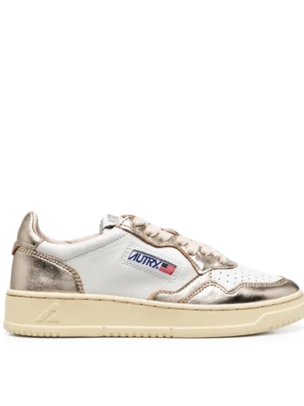 Autry • Medalist Low metallic leather sneakers • Size 39
